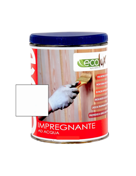 Impregnante Fondo Protettivo Acrilico Pigmentato Bianco Per Legno Ecolux DURIPLASTIC - foto 13