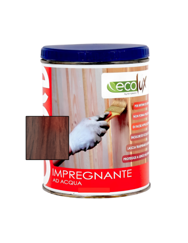 Impregnante Fondo Protettivo Acrilico Pigmentato Noce Bruno Per Legno Ecolux