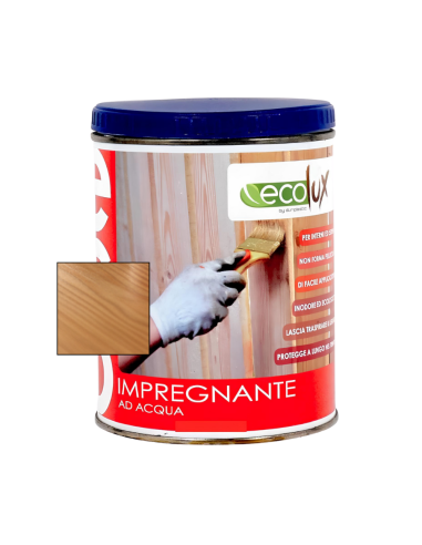 Impregnante Fondo Protettivo Acrilico Pigmentato Teak Per Legno Ecolux