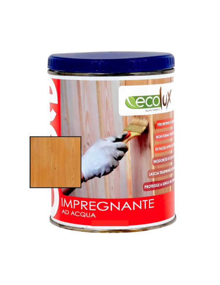 Impregnante Fondo Protettivo Acrilico Pigmentato Larice Per Legno Ecolux