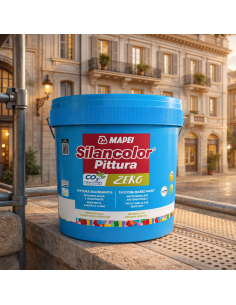Mapei SILANCOLOR PITTURA ZERO Esterni E Interni Idrorepellente Traspirante 5 Kg 2