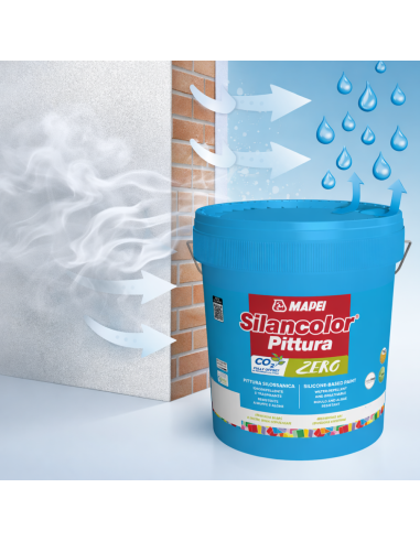 Mapei SILANCOLOR PITTURA ZERO Esterni E Interni Idrorepellente Traspirante 5 Kg