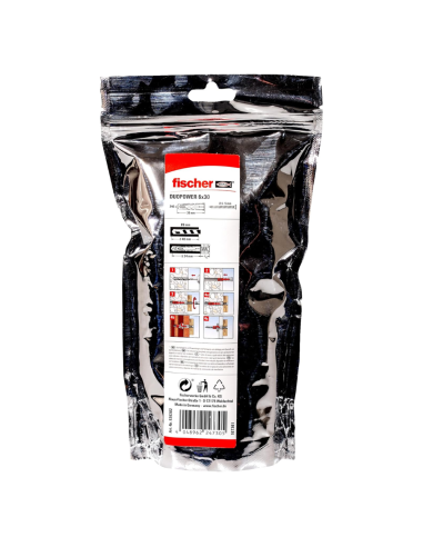 Fischer Big Pack DUOPOWER 6 x 30 mm 240 Tasselli Universali Per Fissaggio 