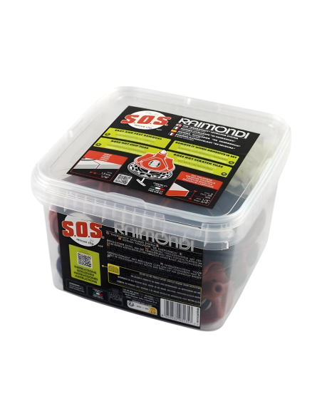 RAIMONDI Kit RLS SOS Sistema Livellante Basi SOS + Ghiere + Rondelle Antigraffio