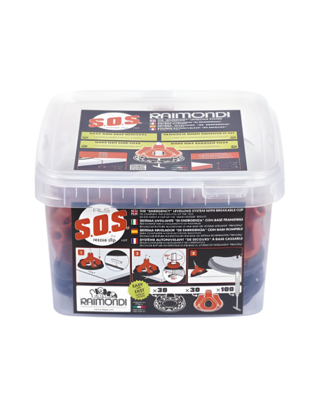 RAIMONDI Kit RLS SOS Sistema Livellante Basi SOS + Ghiere + Rondelle Antigraffio