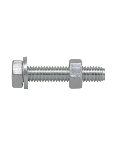 Unifix Vite Metrica TE Con Dado E Rondella Zincata Bianca 8x40 Pezzo Sfuso