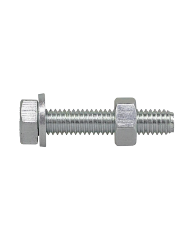 Unifix Vite Metrica TE Con Dado E Rondella Zincata Bianca 8x40 Pezzo Sfuso