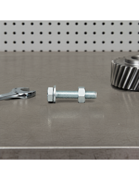 Unifix Vite Metrica TE Con Dado E Rondella Zincata Bianca 8x40 Pezzo Sfuso