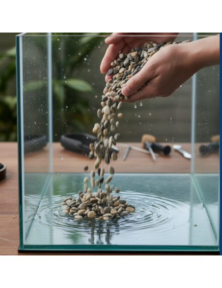 Ciottoli Di Fiume Naturali Per Acquari D’Acqua Dolce 25 kg