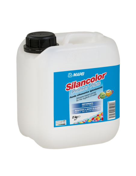 SILANCOLOR PRIMER PLUS Fondo Silossanico Igienizzante 2 Kg - Mapei