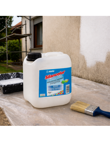 SILANCOLOR PRIMER PLUS Fondo Silossanico Igienizzante 2 Kg Mapei - foto 6
