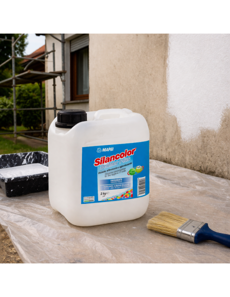 SILANCOLOR PRIMER PLUS Fondo Silossanico Igienizzante 2 Kg Mapei - foto 6