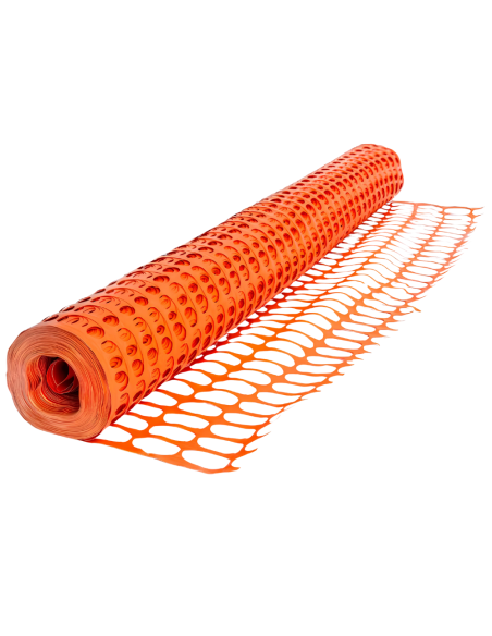 Rete In Pvc Per Recinzione Colore Arancione Rotolo 1 x 50 m (50 mq) FORTUNATO - foto 2