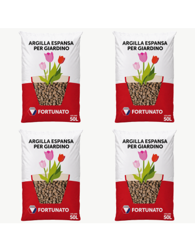 Argilla Espansa Leggera Per Piante 50 L 8-20 mm Pezzi 4