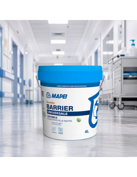 MAPEI Dursilite Barrier Pittura Murale Per Interni Lavabile Contro Le Muffe 4 L