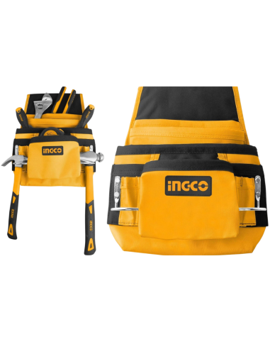 Fodero Porta Attrezzi 10 Tasche 2 Ganci Porta Martello Borsa Cintura Strumenti 