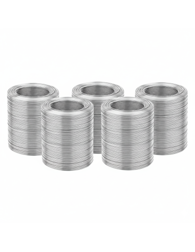 Kit Filo Cotto Bianco Argenteo Per Armature Cemento Armato Bobina 300 g