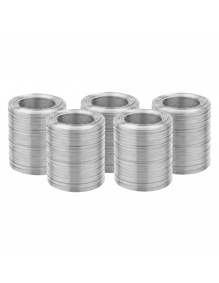 Kit Filo Cotto Bianco Argenteo Per Armature Cemento Armato Bobina 300 g