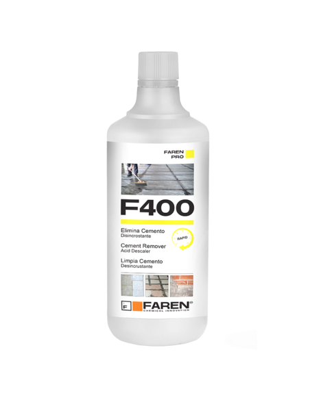 Faren F400 Disincrostante Concentrato Per Cemento Malta Calcare Ossidazioni 1 L
