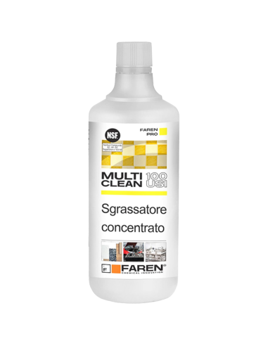 FAREN Multi Clean 100 USI Sgrassante Universale Alcalino Multi Superfici 1 L