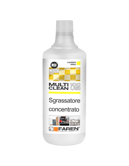 FAREN Multi Clean 100 USI Sgrassante Universale Alcalino Multi Superfici 1 L