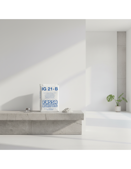 IG 21 B Intonaco Finitura Base Calce Cemento Bianco Esterni Interni Sacco 25 kg