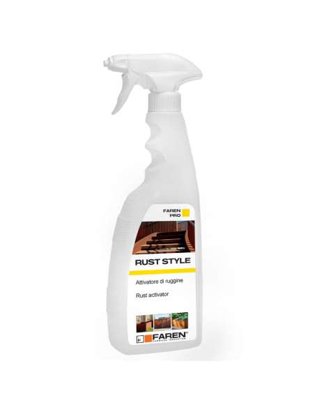 FAREN Rust Style Attivatore Ruggine Effetto Corten Su Superfici Ferrose 750 ml