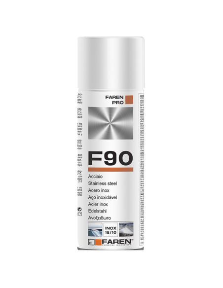 Faren F90 Acciaio Inox Spray Per Trattamento Metalli Anticorrosivo 400 ml