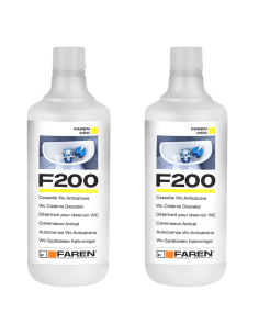 FAREN F200 Disincrostante Anticalcare Per Cassette WC 1 LT 2 Pezzi