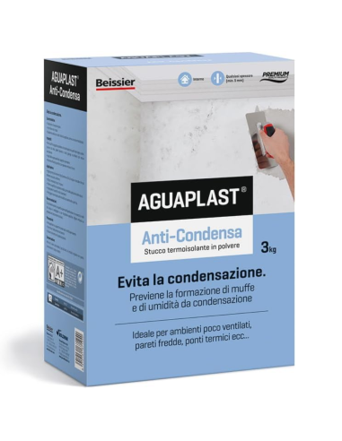 AGUAPLAST ANTICONDENSA Stucco Termoisolante E Anti-Muffa 3 Kg