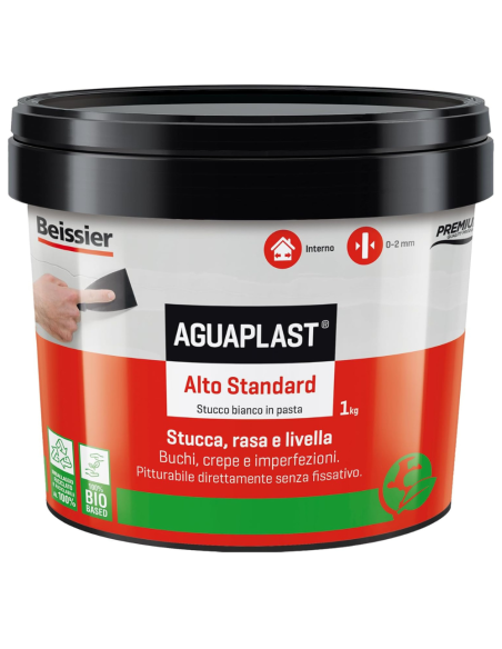 AGUAPLAST ALTO STANDARD PASTA Stucco Pronto Per Interni 1 Kg