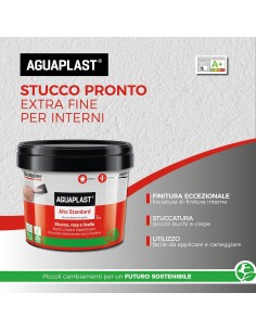 AGUAPLAST ALTO STANDARD PASTA Stucco Pronto Per Interni 1 Kg 2