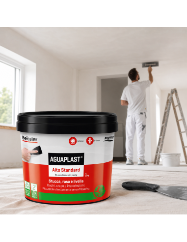 AGUAPLAST ALTO STANDARD PASTA Stucco Pronto Per Interni 1 Kg