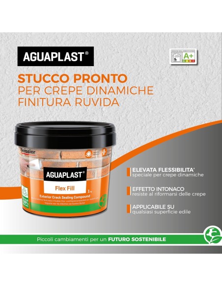 AGUAPLAST DYNAMIC FLEX FILL Pasta Riempitiva Flessibile Interni Ed Esterni 1 Kg