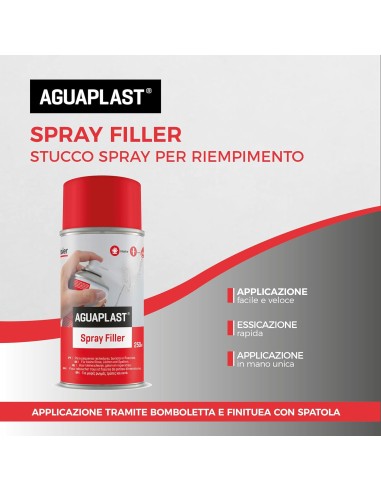 AGUAPLAST SPRAY FILLER Stucco Spray Per Interni 250 ml