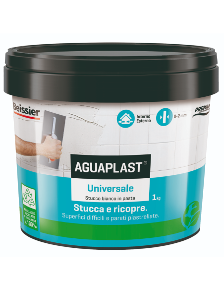 AGUAPLAST UNIVERSALE Stucco Pronto All'Uso Per Qualsiasi Superficie 1 Kg