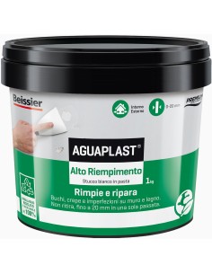AGUAPLAST ALTO RIEMPIMENTO PASTA Stucco Per Muro E Legno 1 Kg