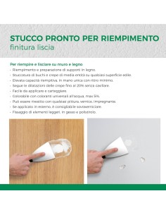 AGUAPLAST ALTO RIEMPIMENTO PASTA Stucco Per Muro E Legno 1 Kg 2