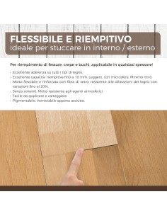 AGUAPLAST WOODLITE Stucco Per Legno Colorato Pronto All’Uso Verniciabile 125 ml 2