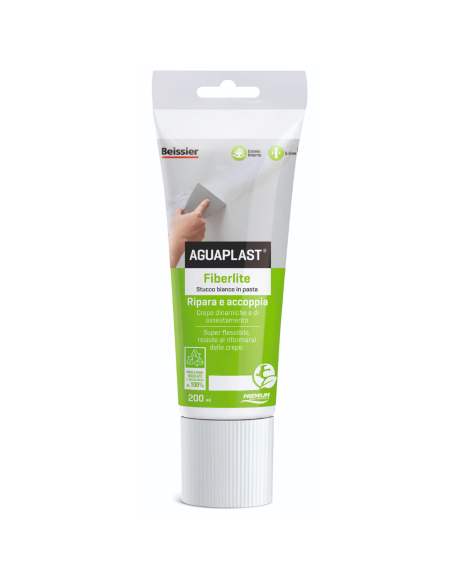 AGUAPLAST FIBERLITE Stucco Per Crepe Dinamiche E Cavillature Finitura Liscia 200 ml
