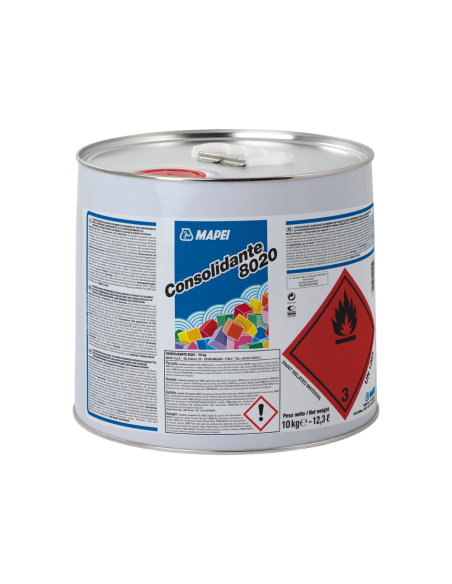 MAPEI Consolidante 8020 Restauro E Consolidamento Pietra Mattoni Intonaci 10 kg