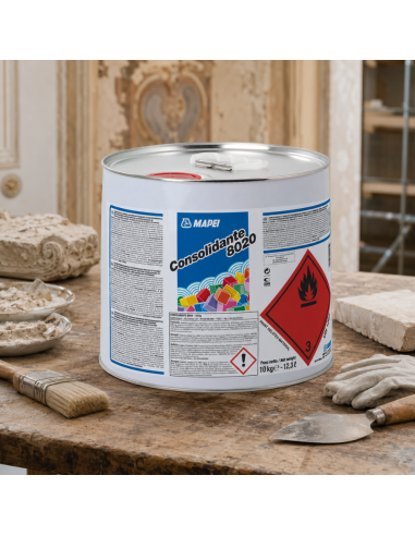 MAPEI Consolidante 8020 Restauro E Consolidamento Pietra Mattoni Intonaci 10 kg