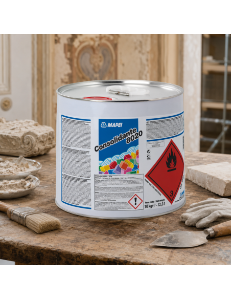 MAPEI Consolidante 8020 Restauro E Consolidamento Pietra Mattoni Intonaci 10 kg