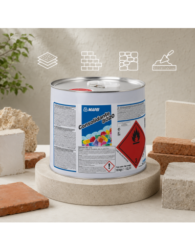 MAPEI Consolidante 8020 Restauro E Consolidamento Pietra Mattoni Intonaci 10 kg