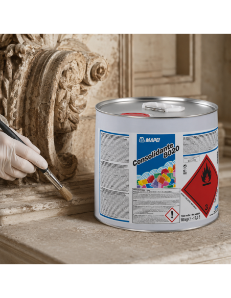 MAPEI Consolidante 8020 Restauro E Consolidamento Pietra Mattoni Intonaci 10 kg