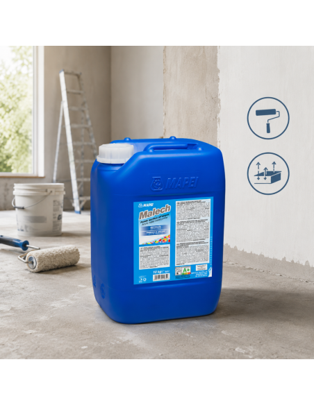 MAPEI Malech Fondo Acrilico All'Acqua Uniformante Promotore Di Adesione 10 kg