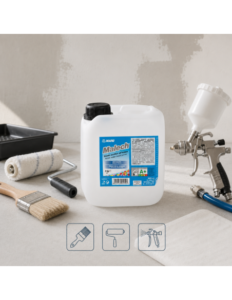 MAPEI Malech Fondo Acrilico All'Acqua Uniformante Promotore Di Adesione 2 kg