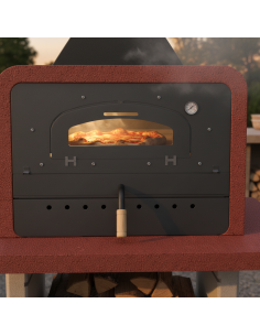 Forno Barbecue Capri Premium 114 x 64 x 158 cm In Acciaio E Cemento  2
