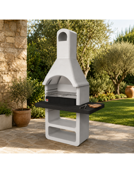 Barbecue Maribor 114 x 64 x 212,5 cm Con Griglia E Base Con Ripiano SAROM - foto 3