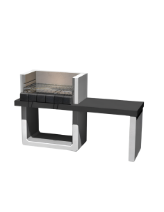 SAROM Barbecue Porto New 160 x 51,5 x 96,8 cm Griglia E Ampio Tavolo Laterale